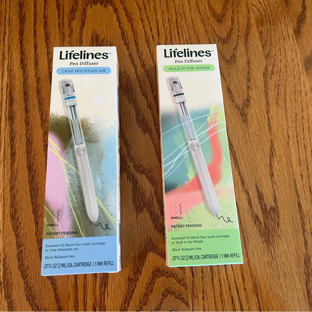 Lifelines Pen Diffuser - Crisp Mountain Air or Walk in the Woods Scent